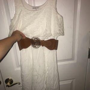 Charlotte Russe white high low dress